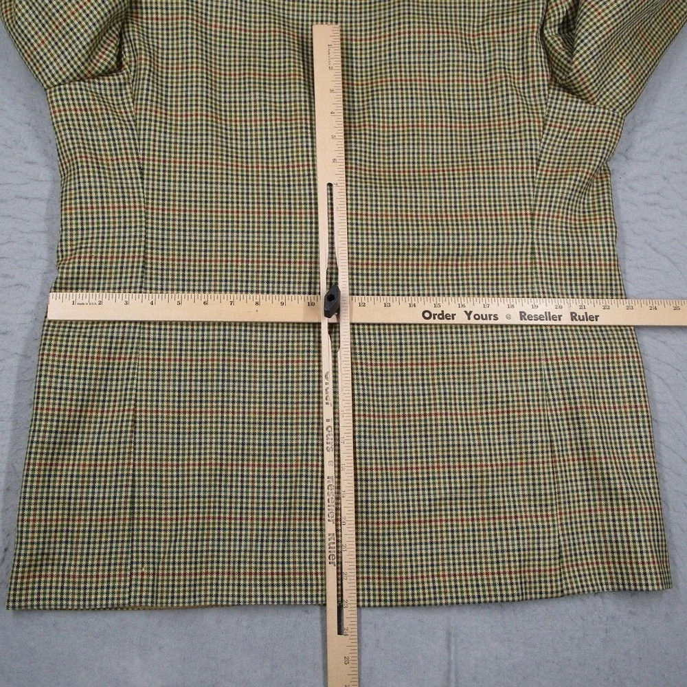 Burberry London Kensington Wool Silk Blazer Sport Coat 44R Gun Club Check Plaid - Picture 11 of 16
